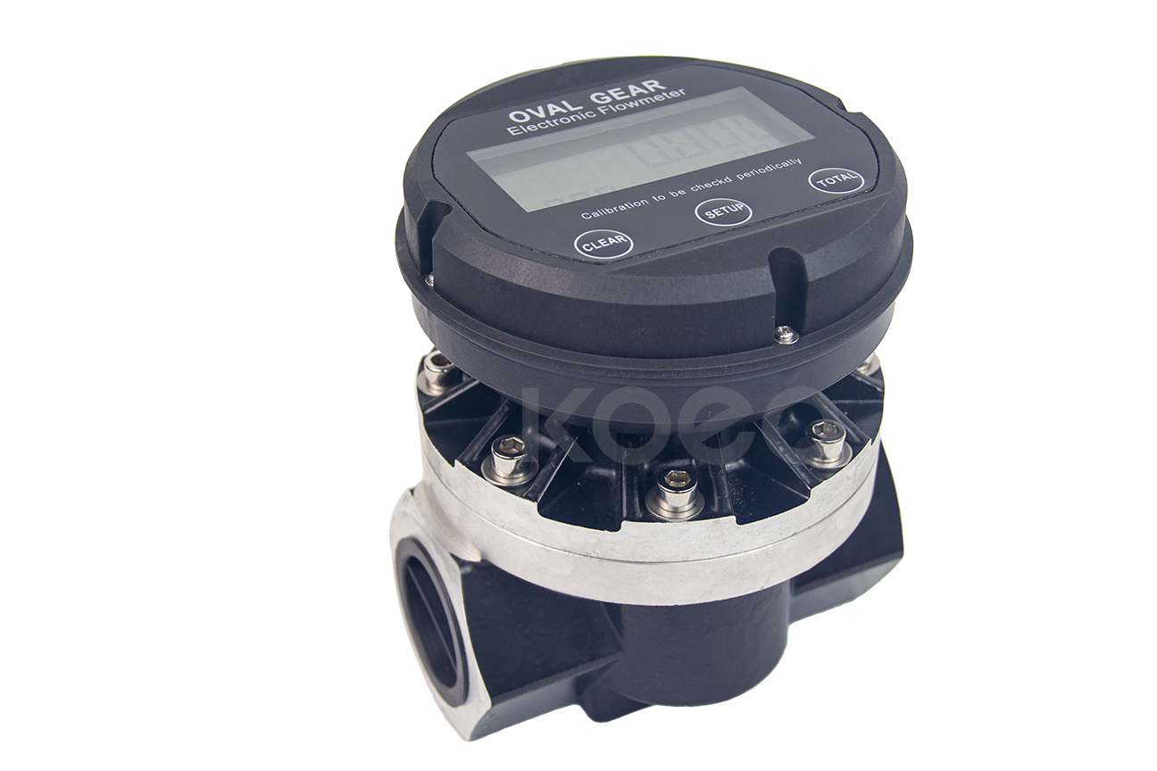 Digital electronic oval gear flow meter (1 inch, 1.5 inch, 2inch)